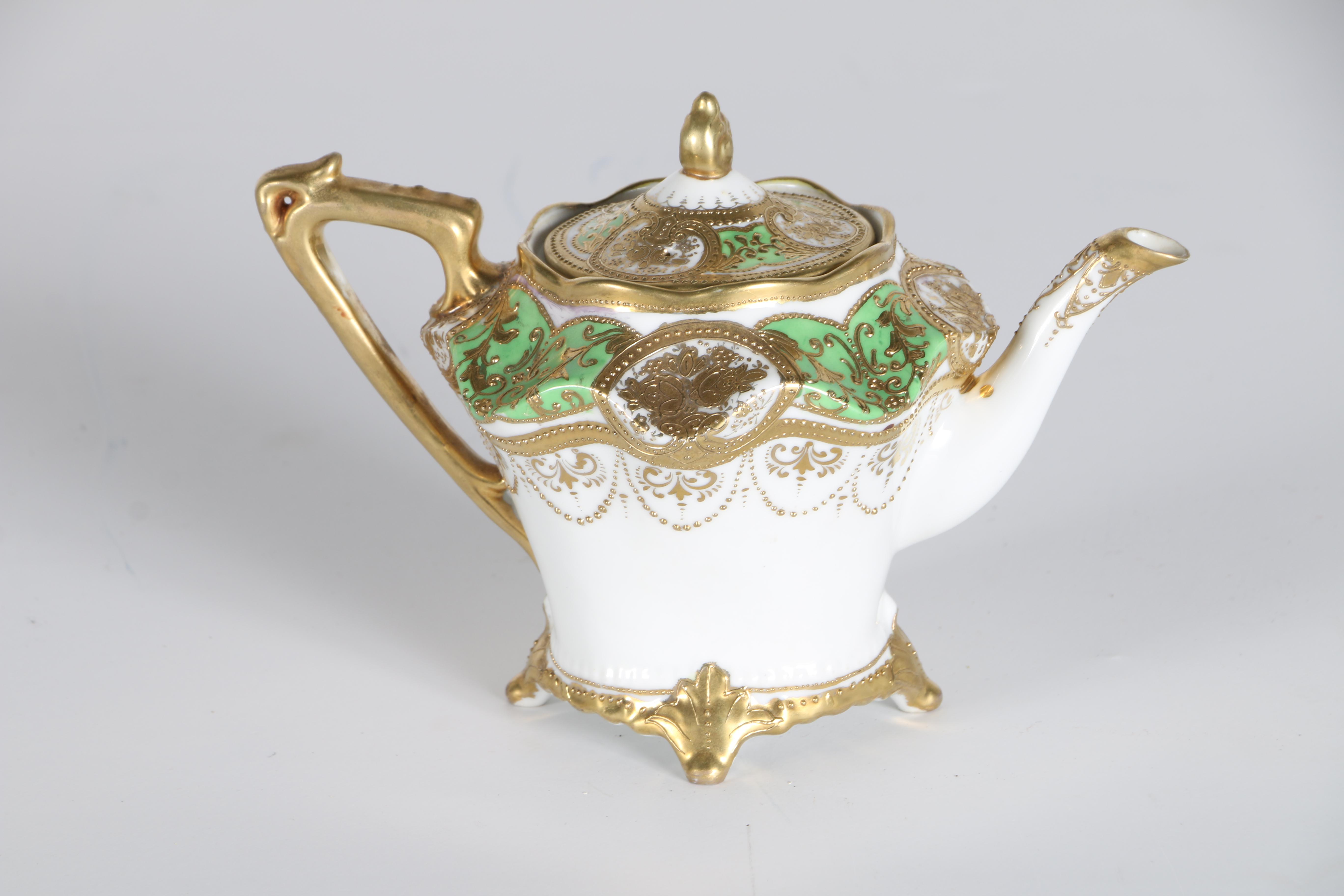 1890 Nippon Hand-Painted Porcelain Teapot