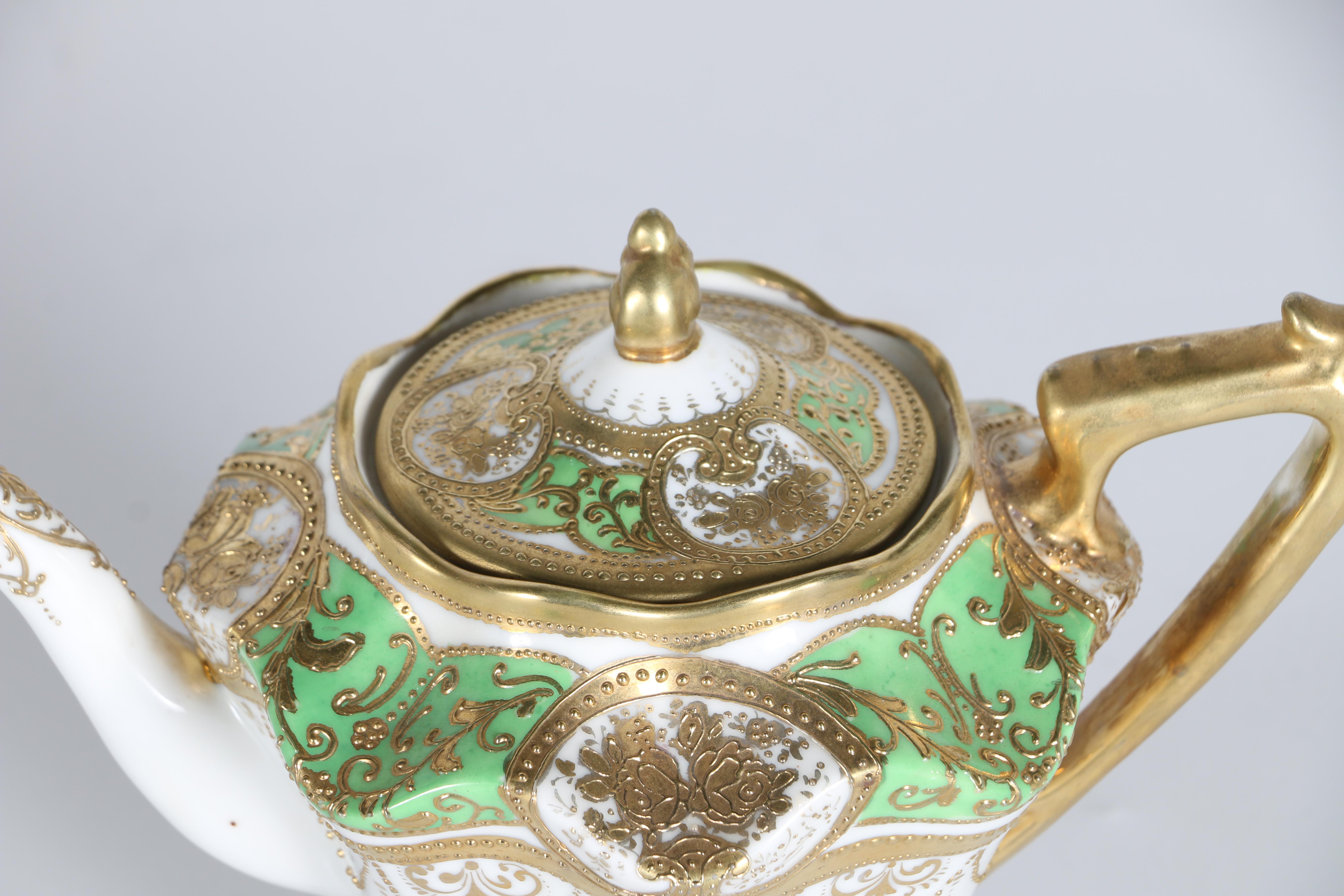 1890 Nippon Hand-Painted Porcelain Teapot