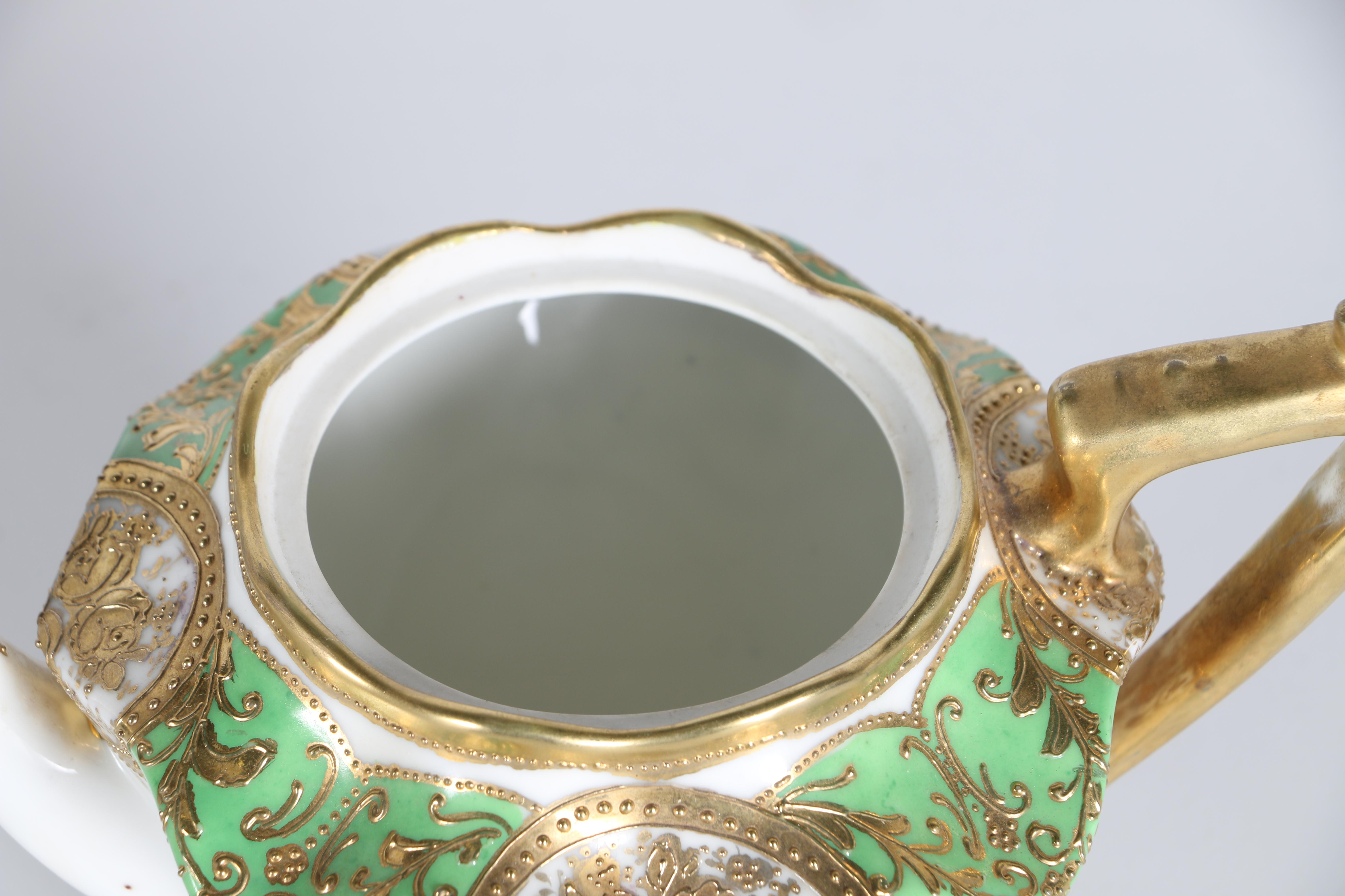 1890 Nippon Hand-Painted Porcelain Teapot