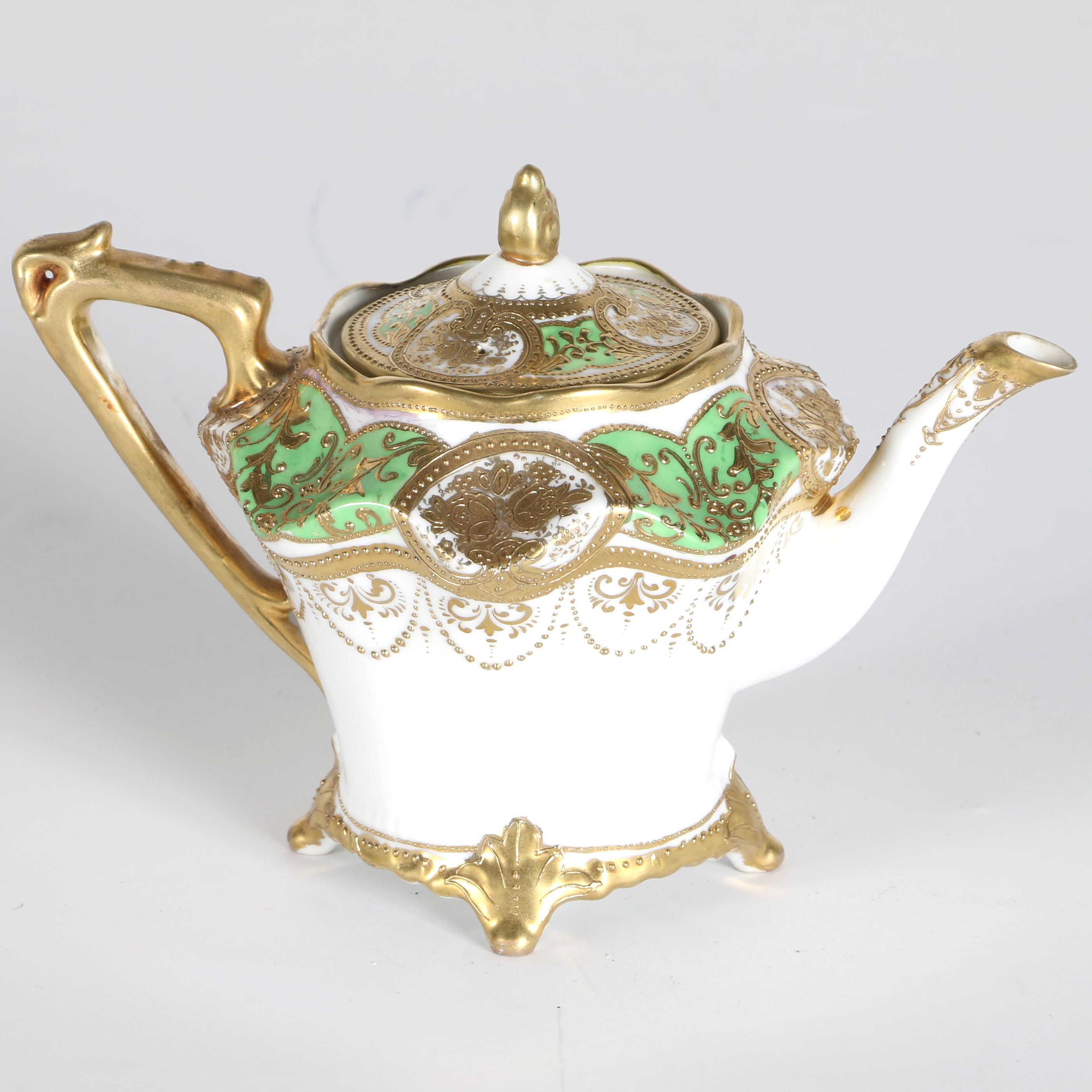 1890 Nippon Hand-Painted Porcelain Teapot