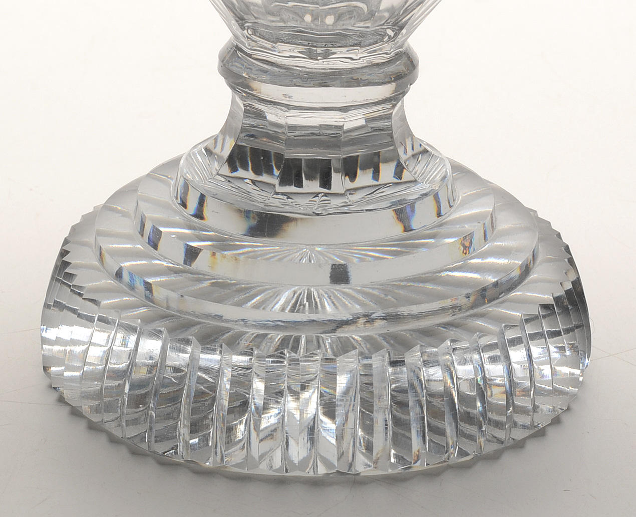 Two Crystal Sugar Bowls with Sterling Silver Lids