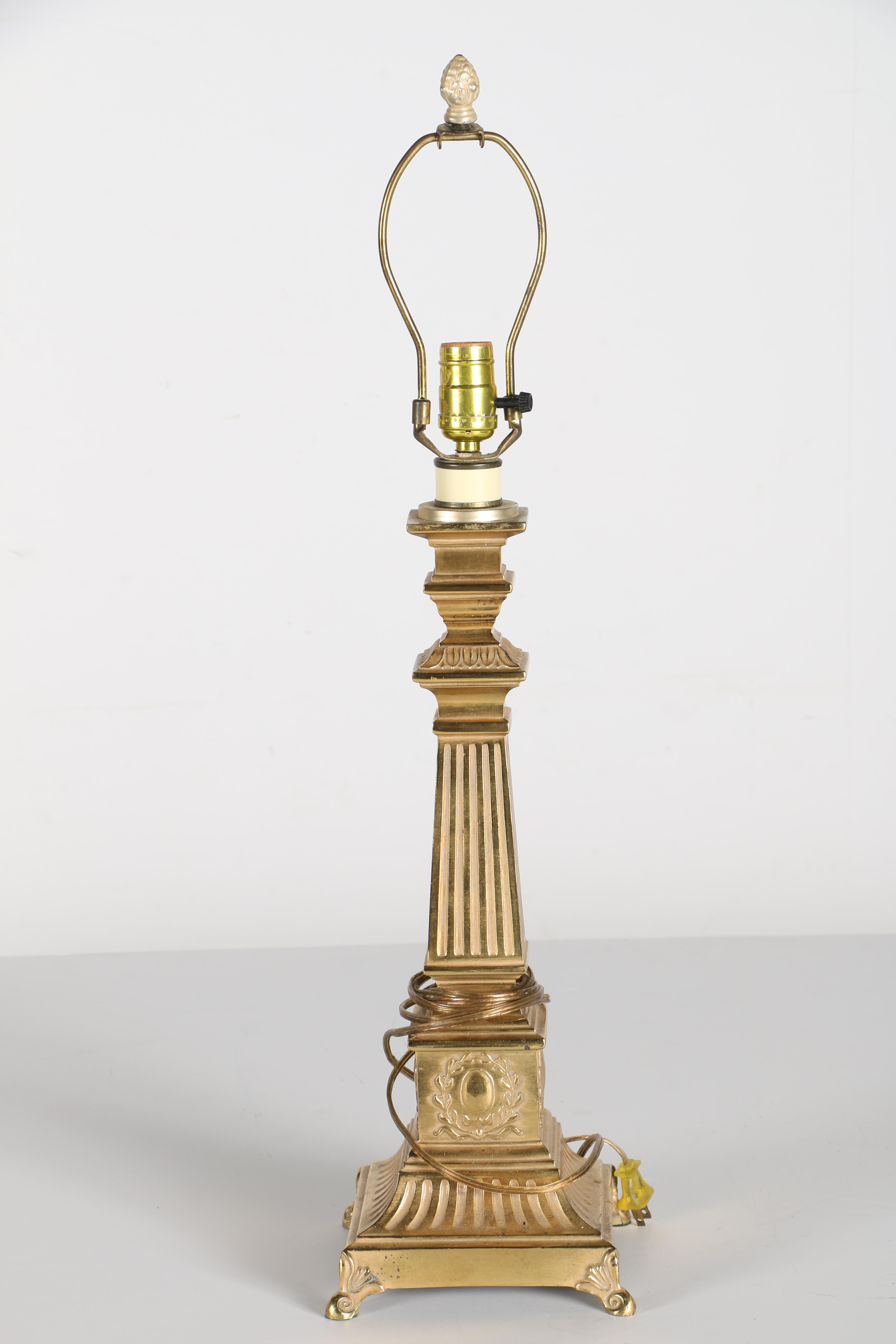 Art Deco Brass Lamp