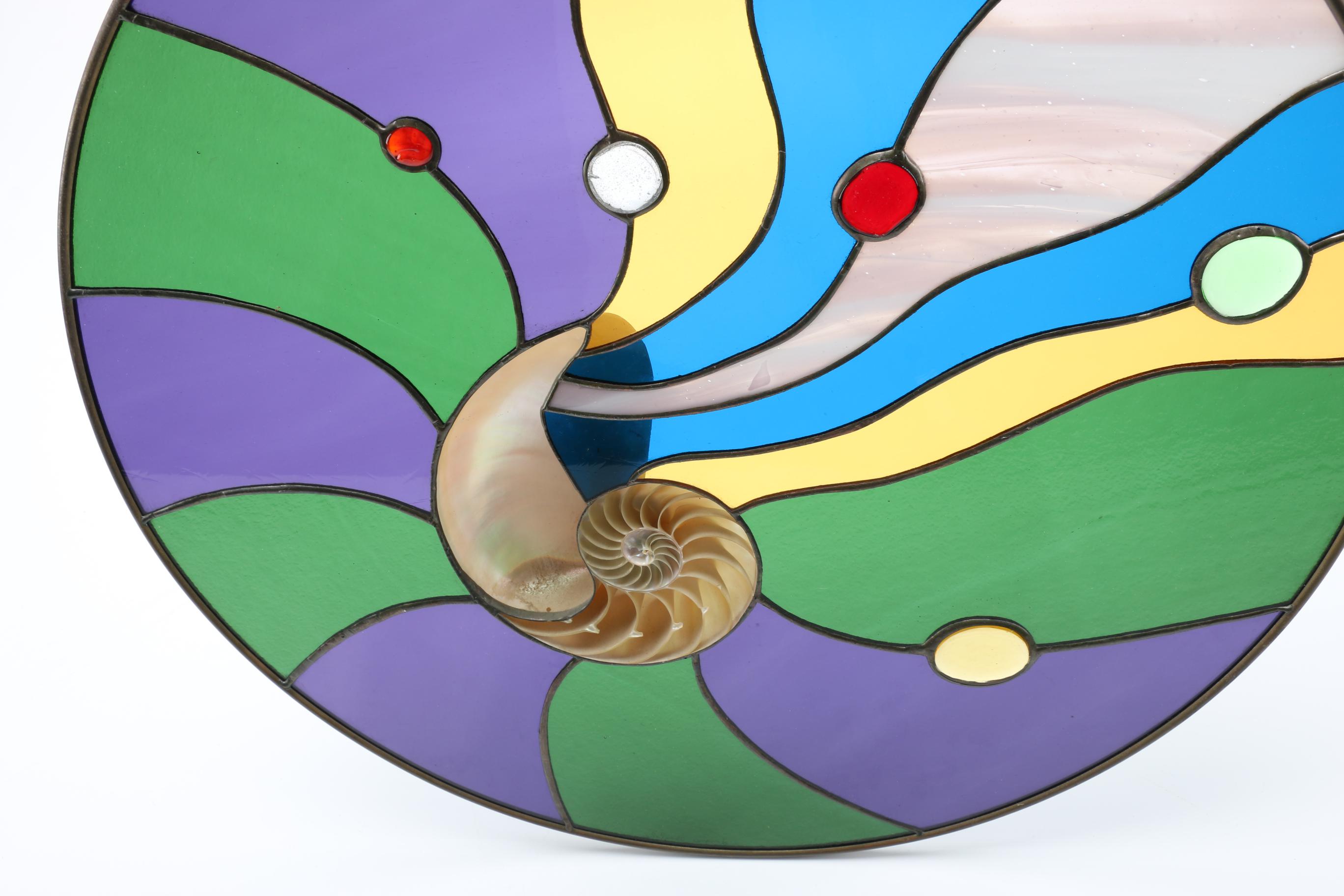 Seashell Stained Glass Piece