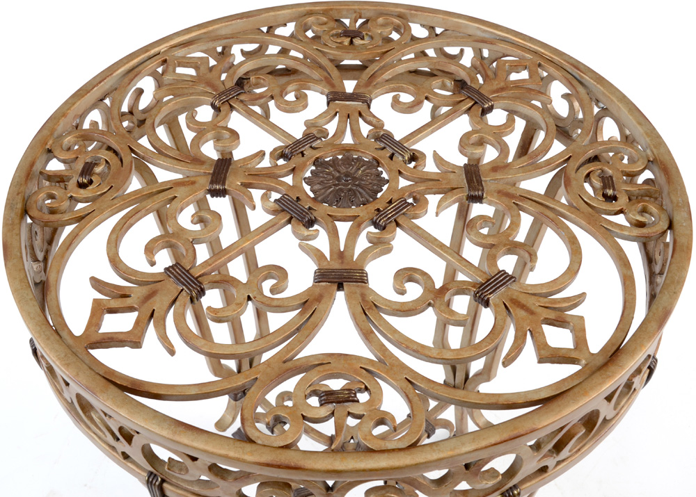 Glass Top Accent Table