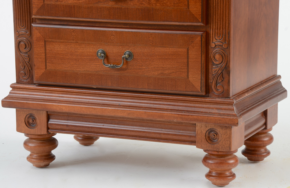 Colonial Style Inlaid Nightstand