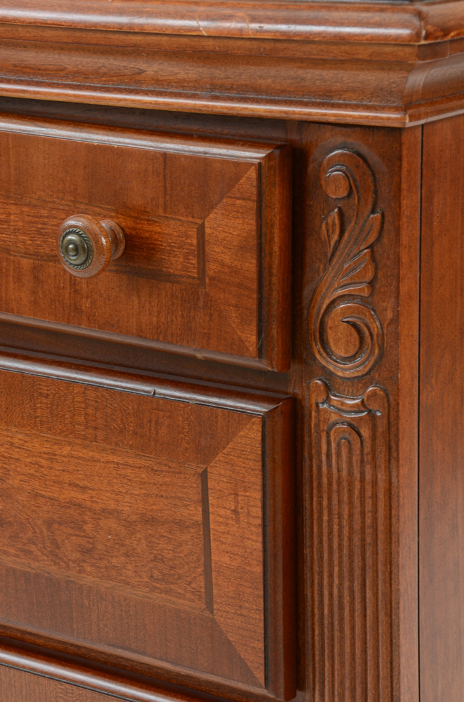 Colonial Style Inlaid Nightstand