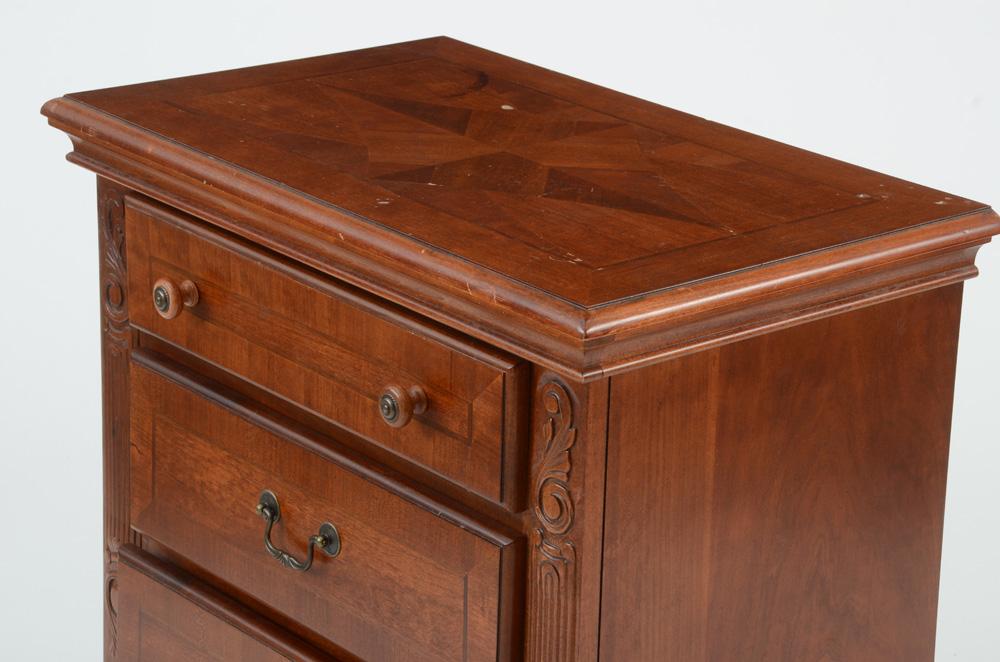 Colonial Style Inlaid Nightstand
