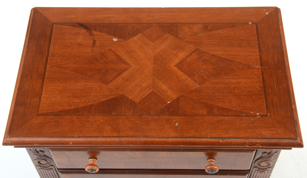 Colonial Style Inlaid Nightstand