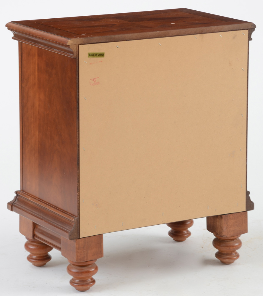 Colonial Style Inlaid Nightstand