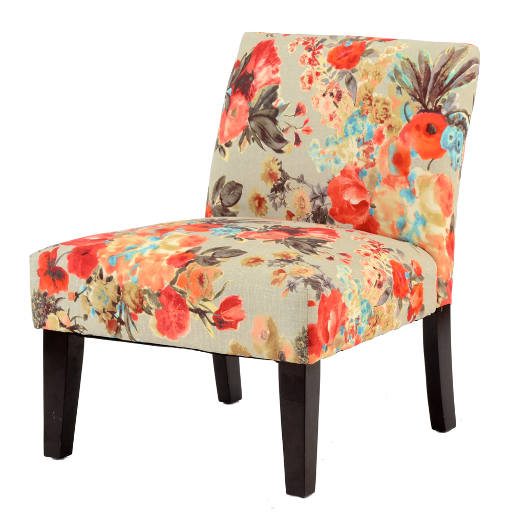Floral Side Chair