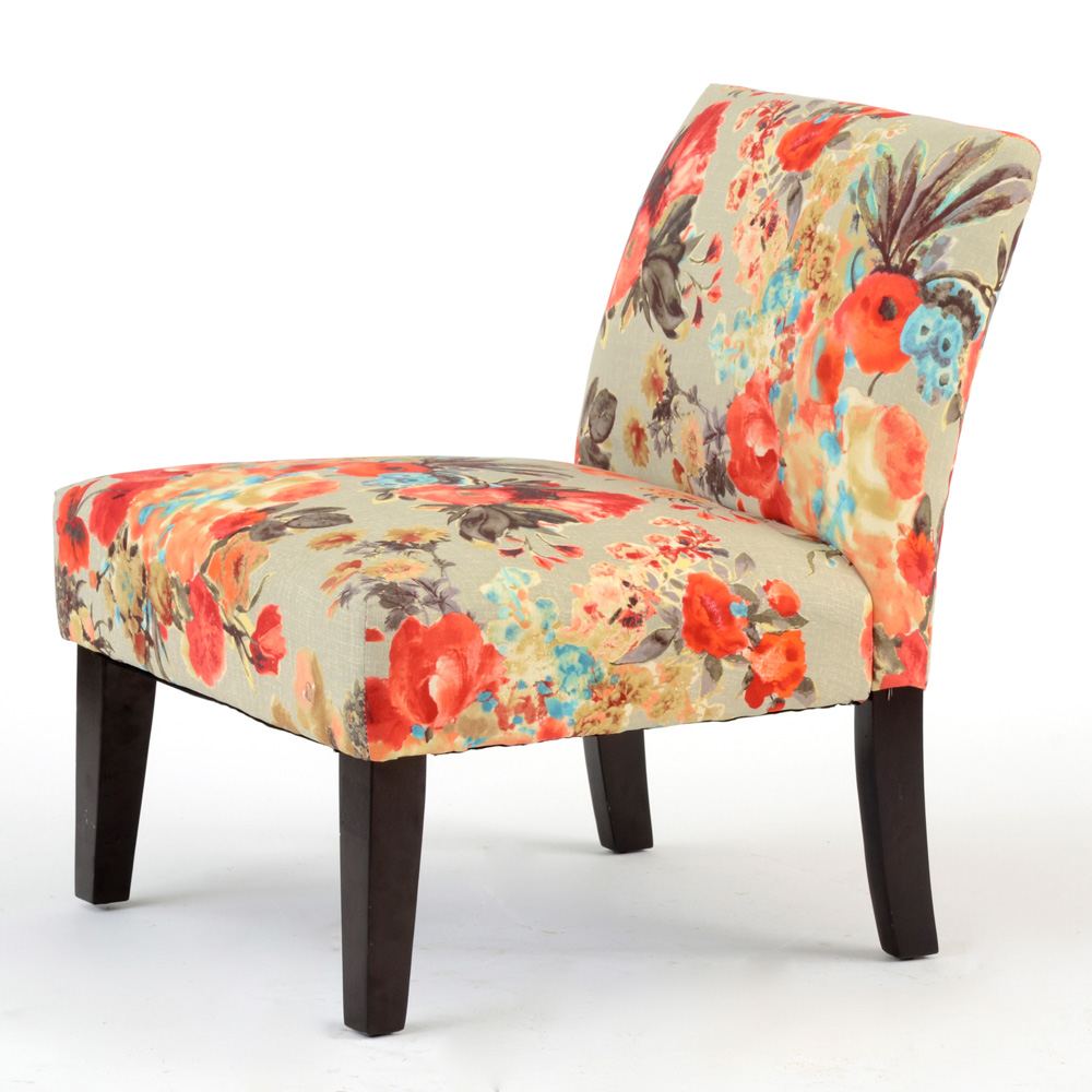 Floral Side Chair