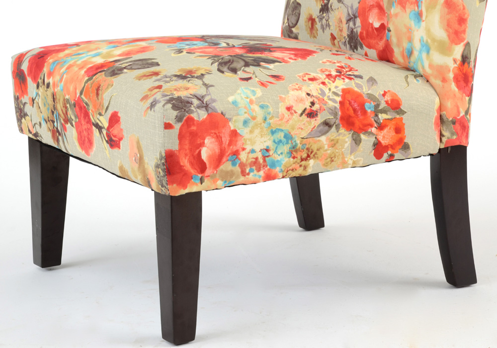 Floral Side Chair