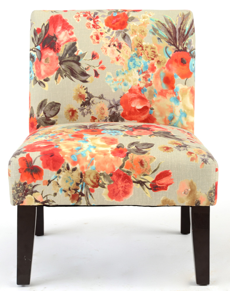 Floral Side Chair