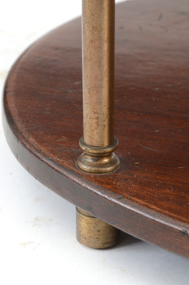 Pair of Solid Mahogany Tiered Oval Tables