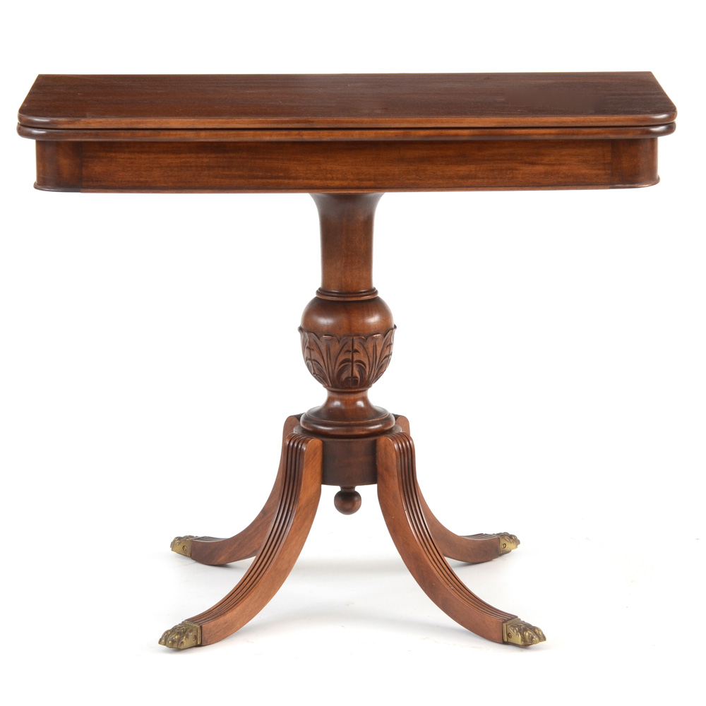 Federal Style Mahogany Game Table