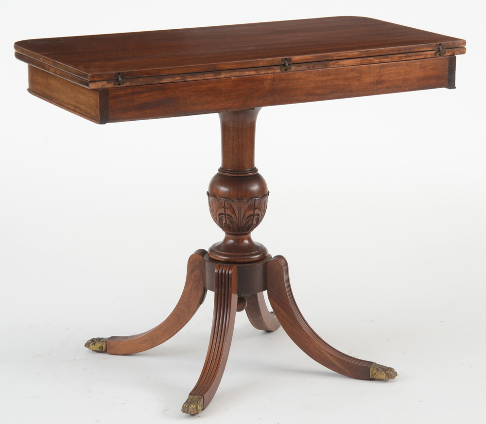 Federal Style Mahogany Game Table