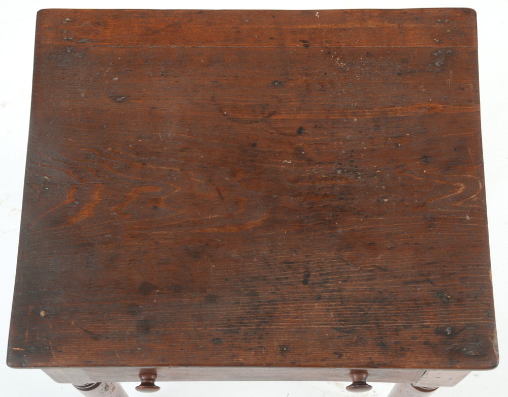 Antique Poplar One Drawer Stand