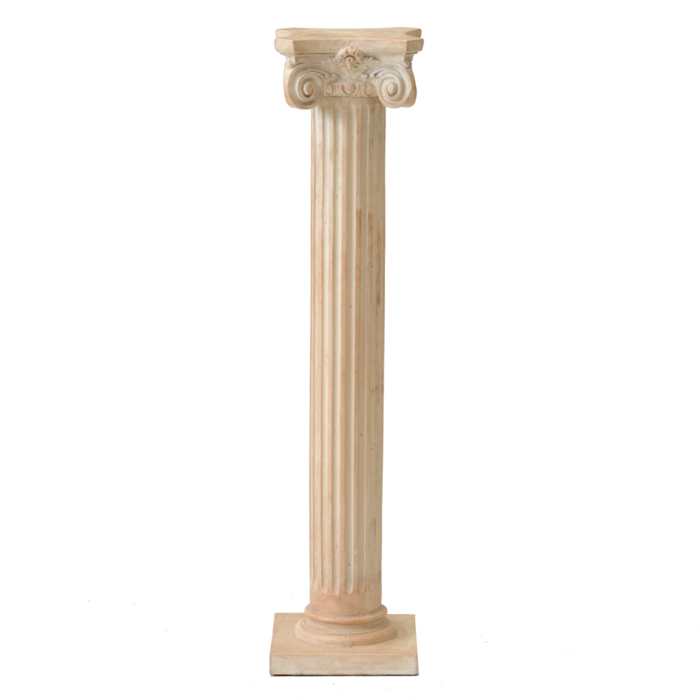 Decorative Cast Fluted Columnar Pedestal