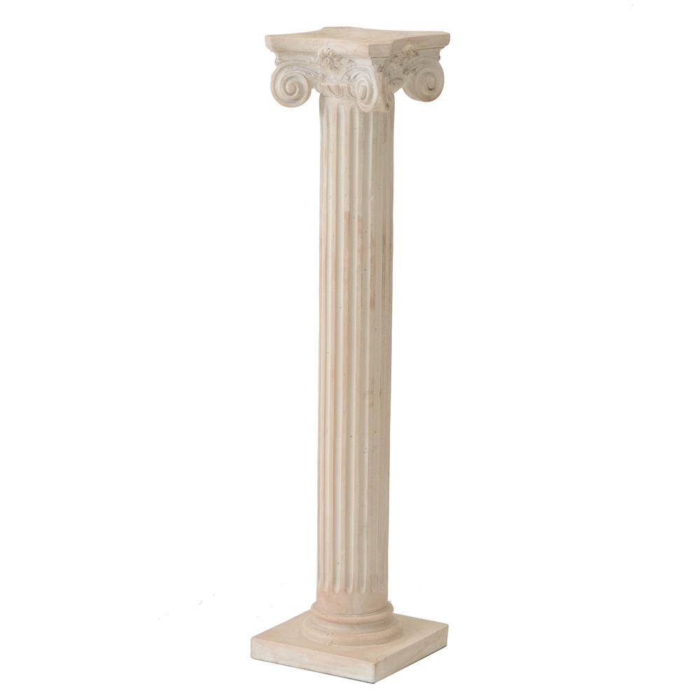 Decorative Cast Fluted Columnar Pedestal