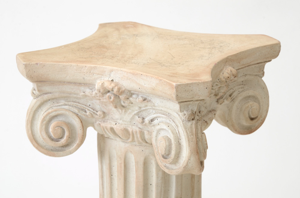 Decorative Cast Fluted Columnar Pedestal