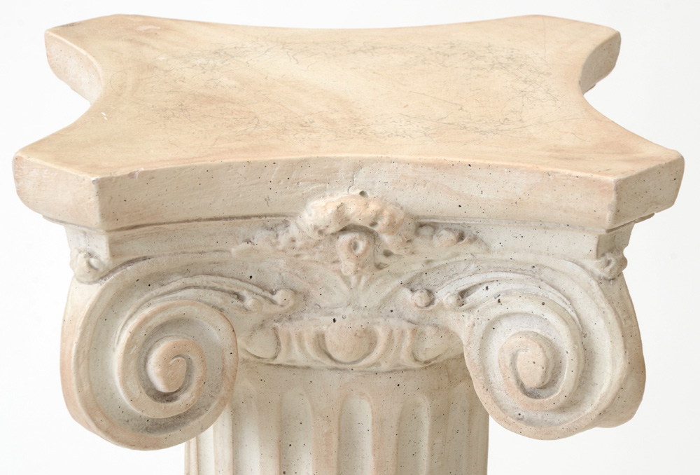 Decorative Cast Fluted Columnar Pedestal