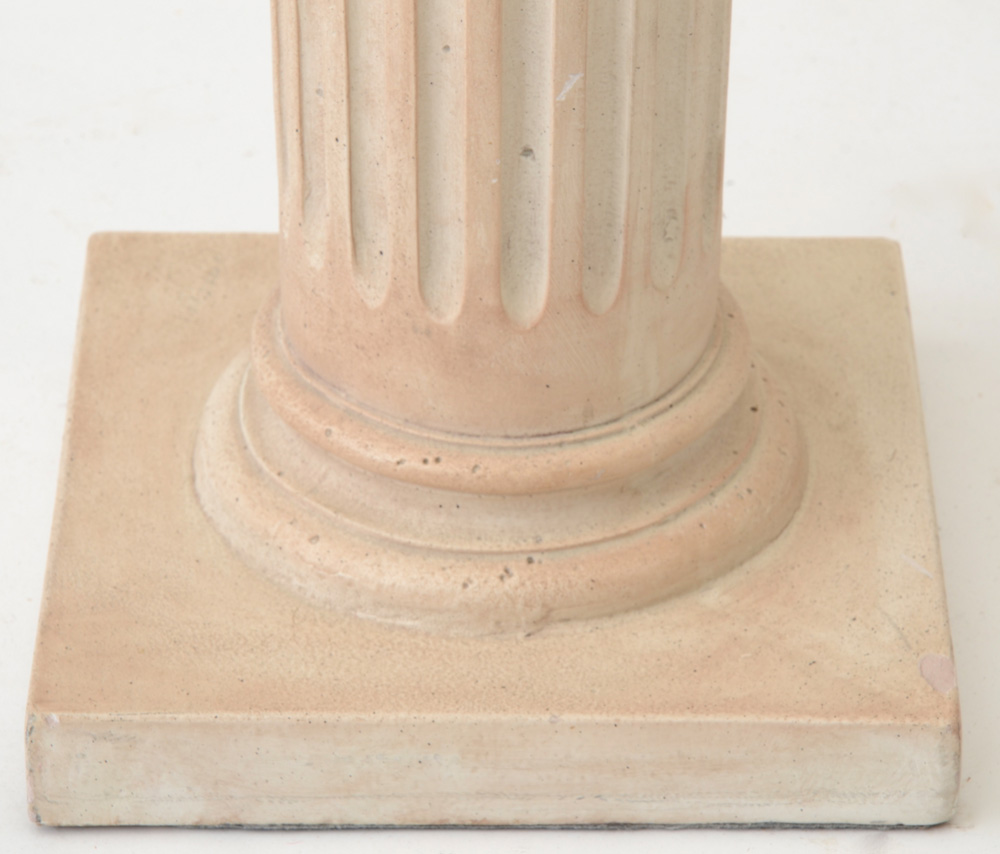 Decorative Cast Fluted Columnar Pedestal