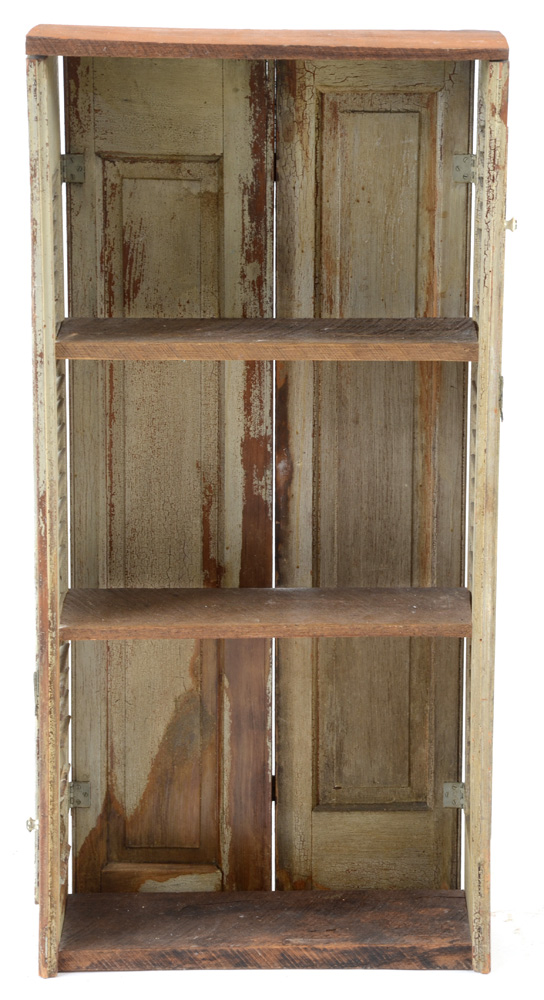 Primitive Repurposed Oak and Shutter Shelf