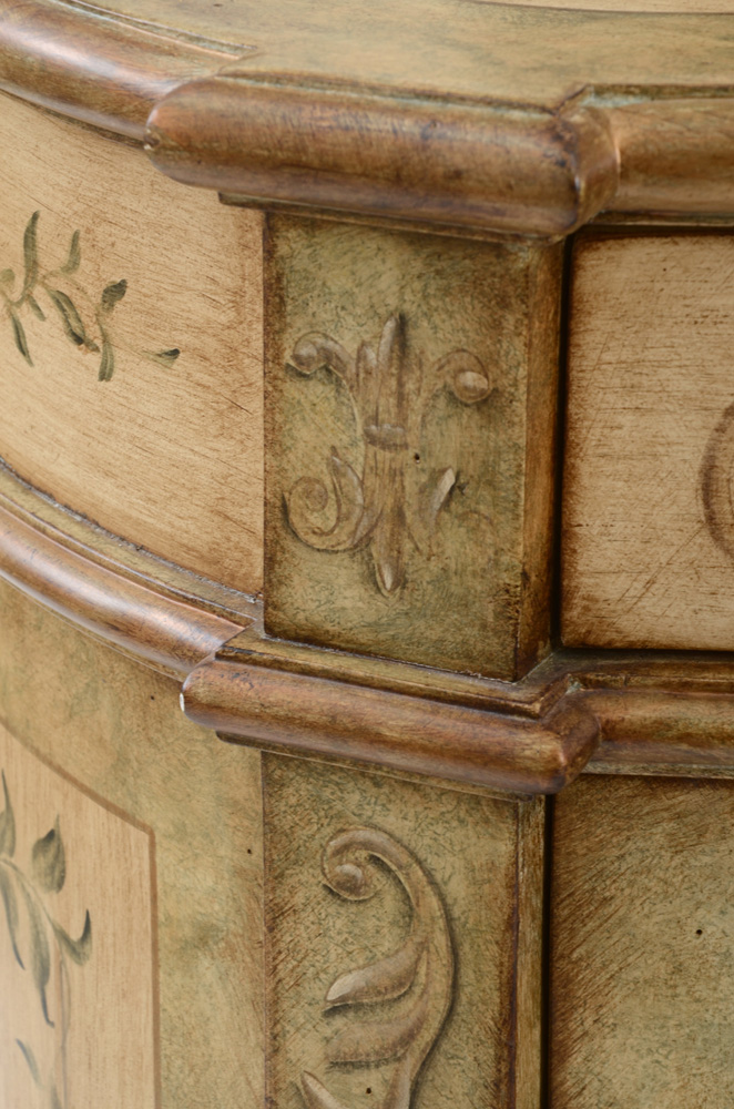 Italian Style Painted Console Cabinet