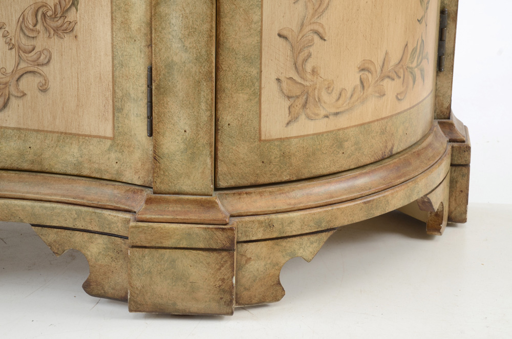 Italian Style Painted Console Cabinet