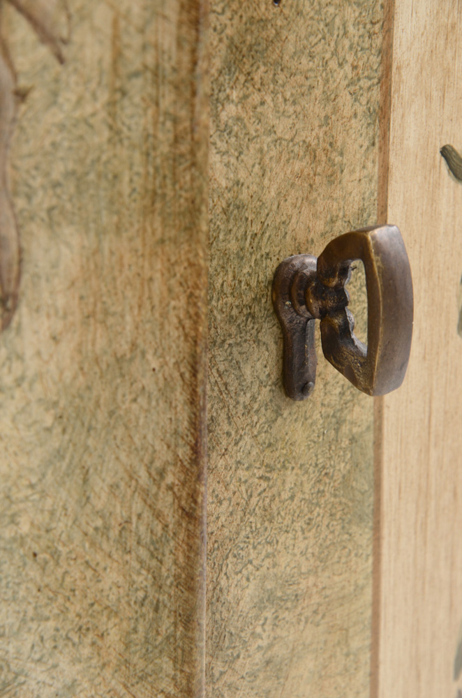 Italian Style Painted Console Cabinet