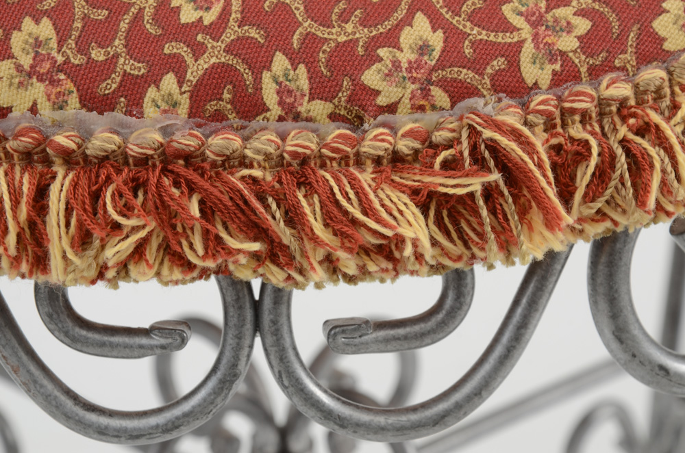 Scrolled Wire Vanity Stool