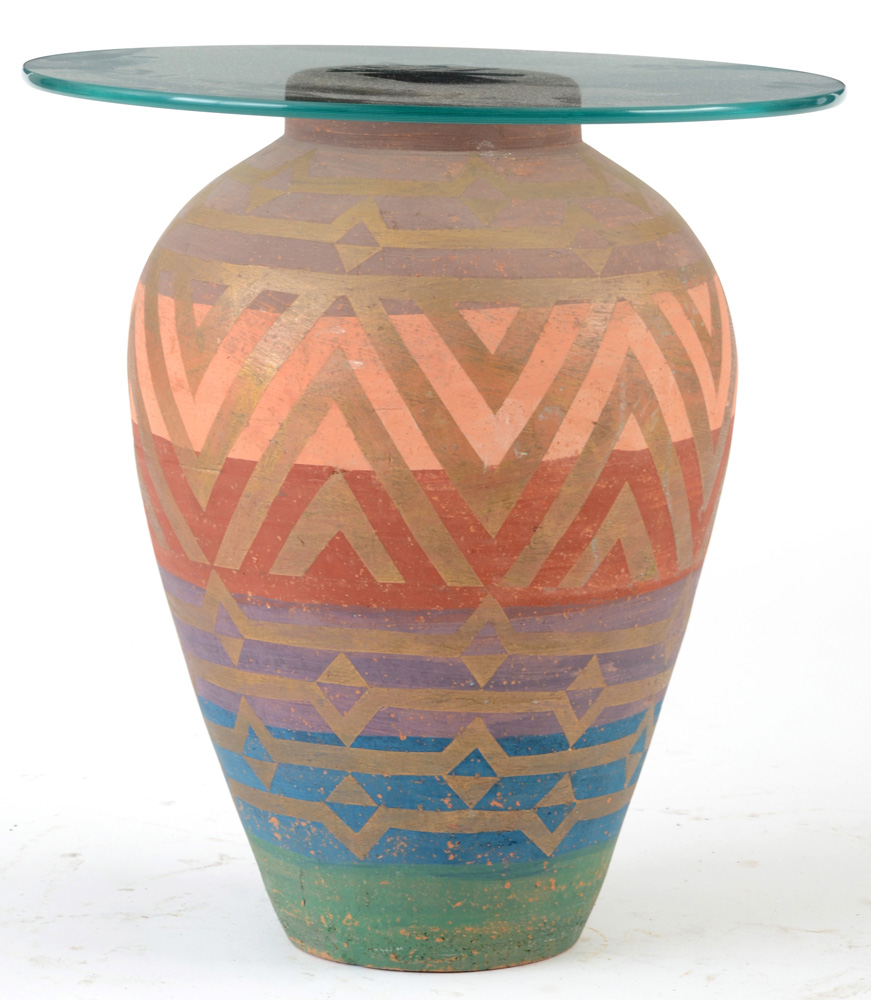 Pottery Jar End Table