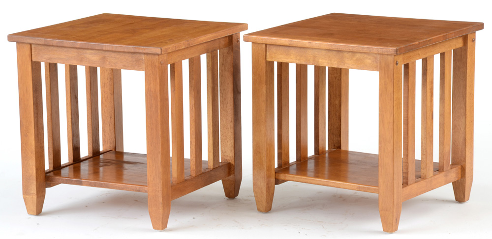 Pair of Mission Style End Tables
