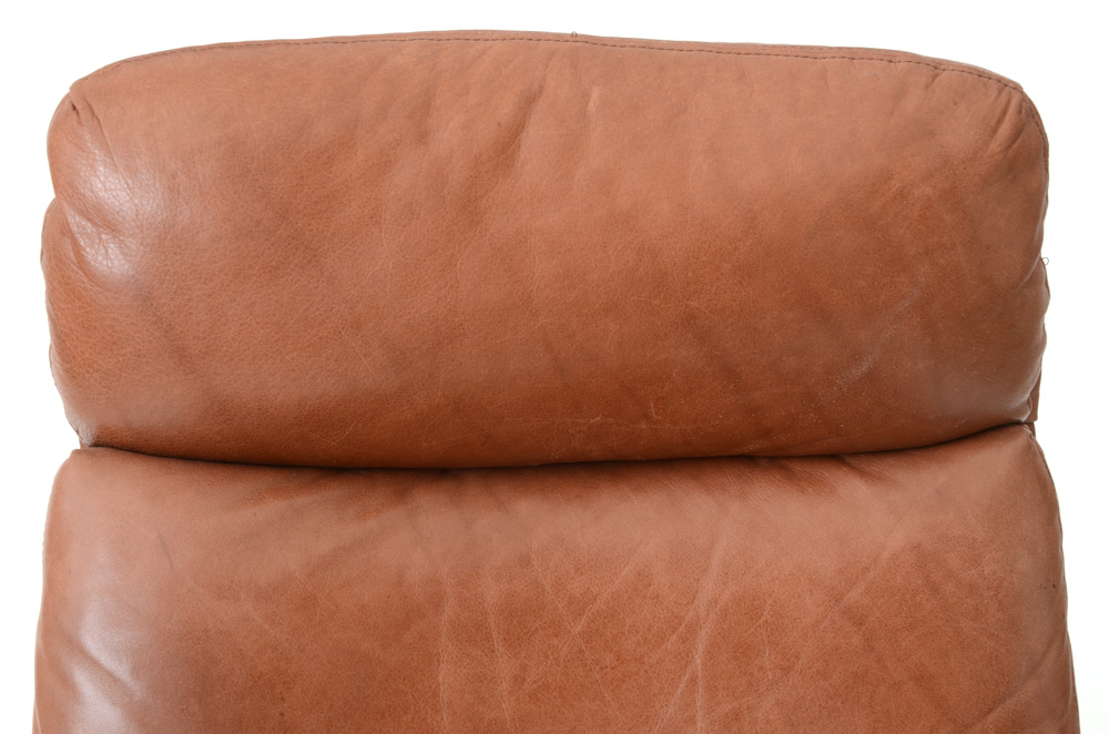 Leather-Upholstered Office Chair