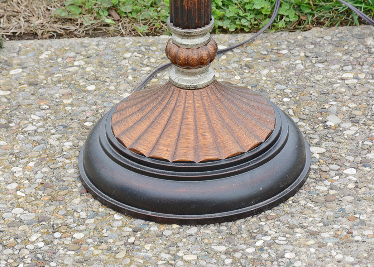 Grecian Style Torchiere Floor Lamp