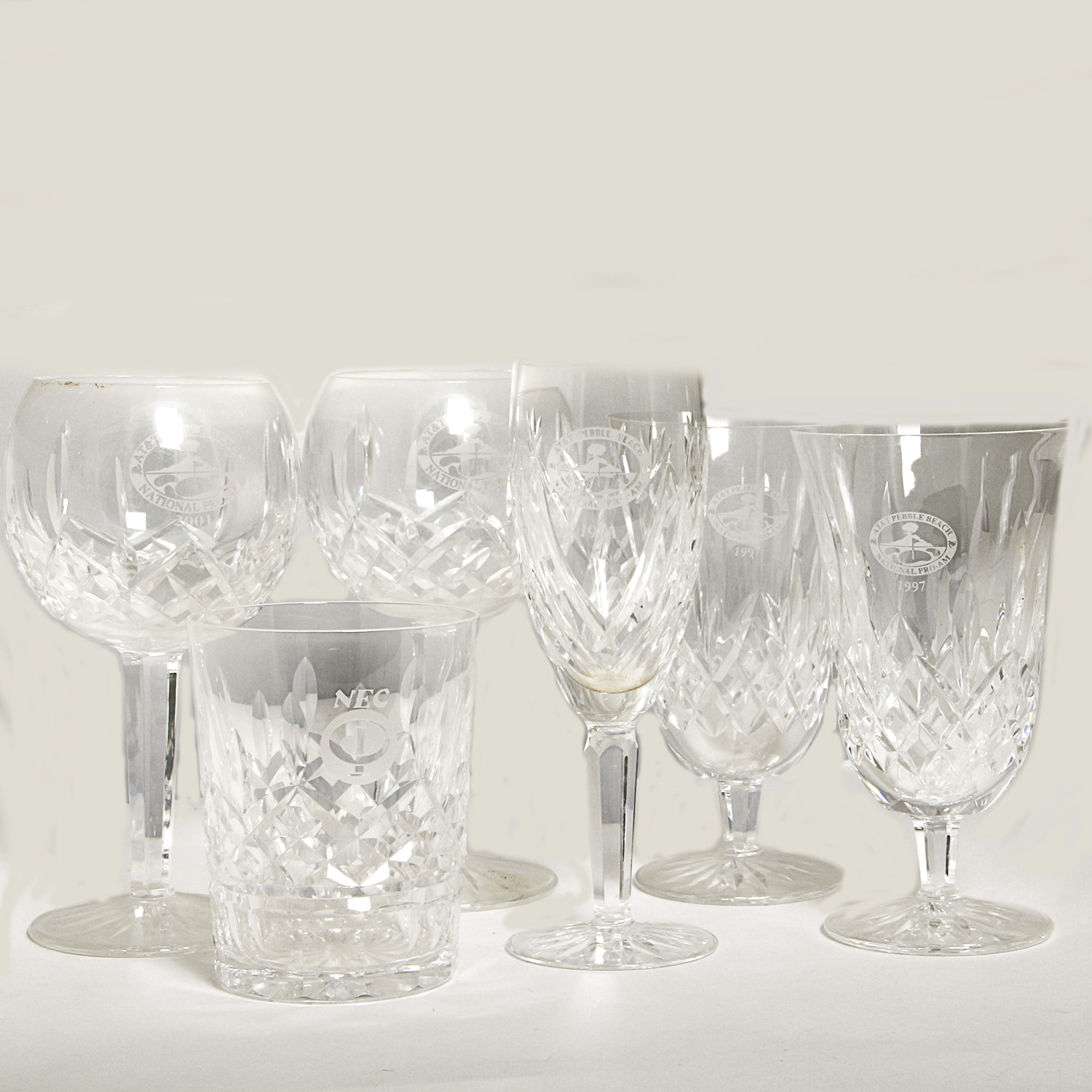 Selection of Waterford Crystal Golf Tournament Glassware