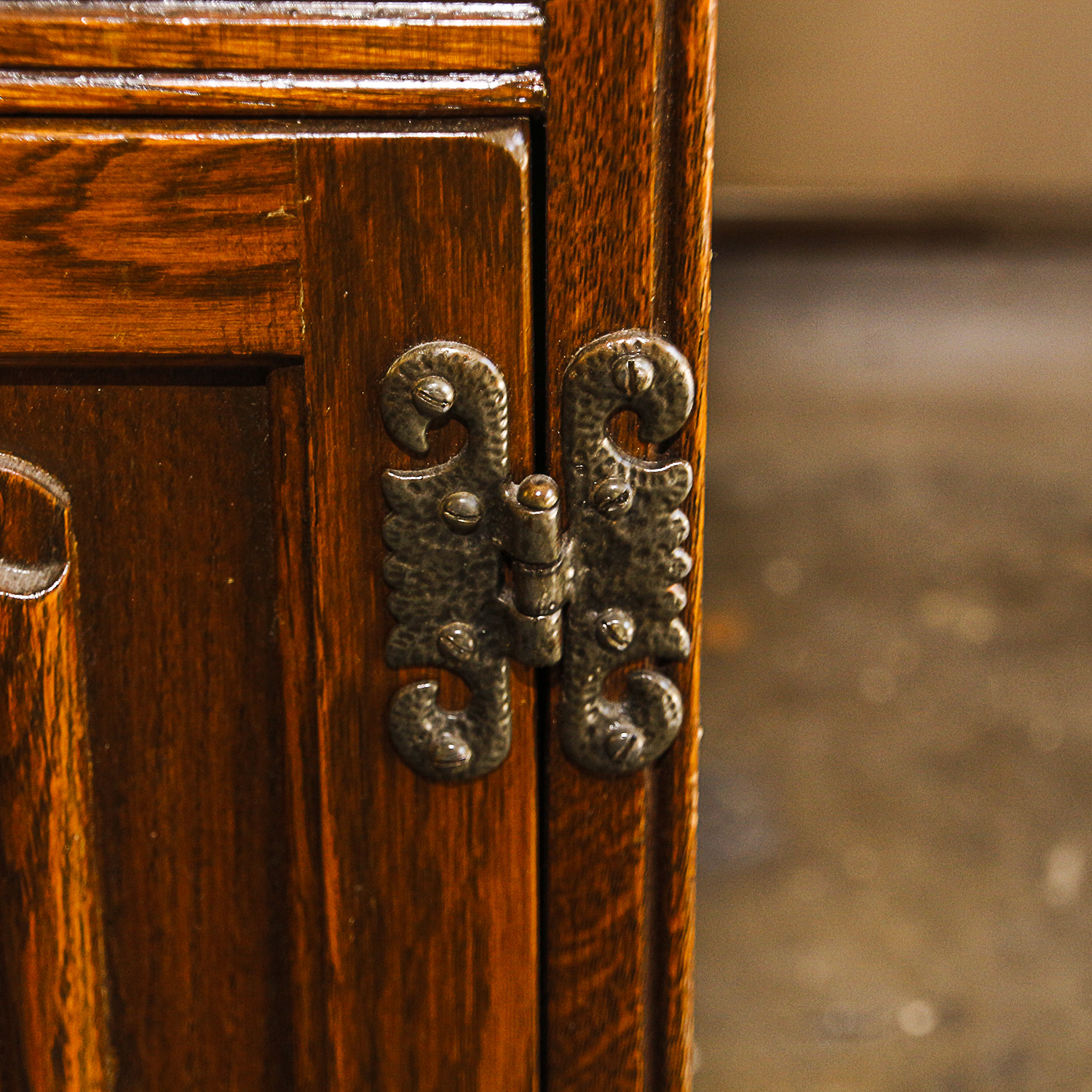 Vintage Wooden Cabinet and Bookshelf by Old Charm Furniture