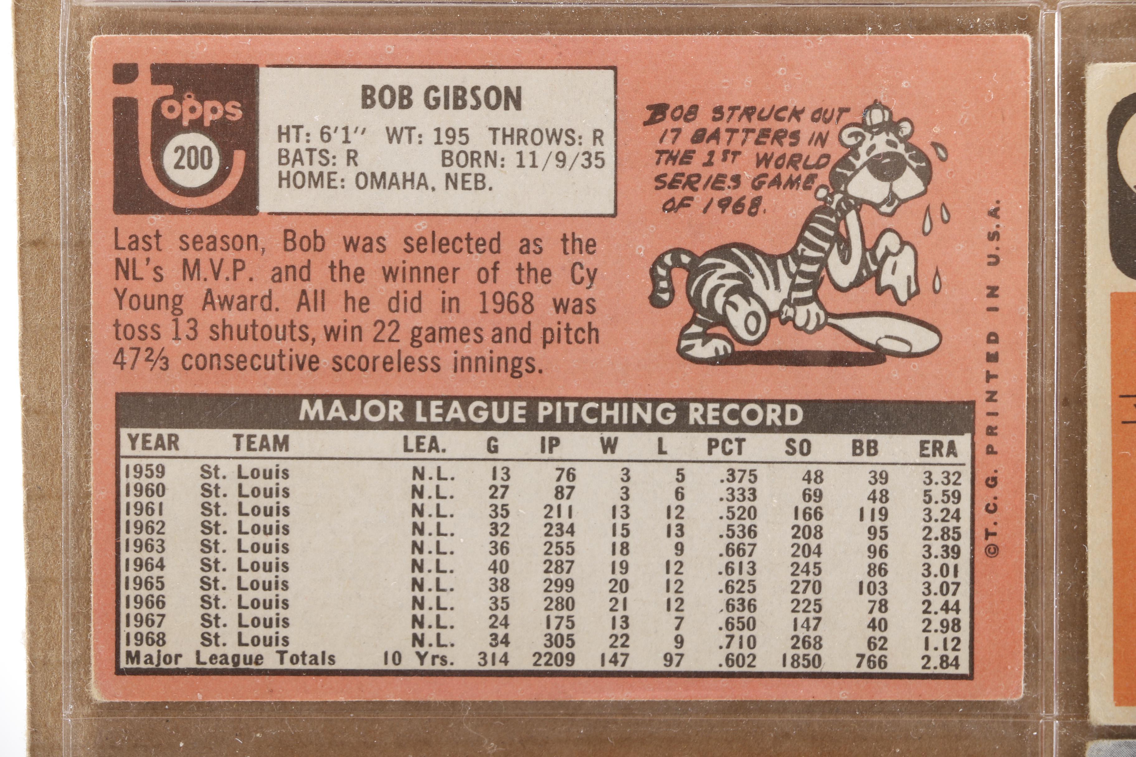 1960s Topps Baseball Cards