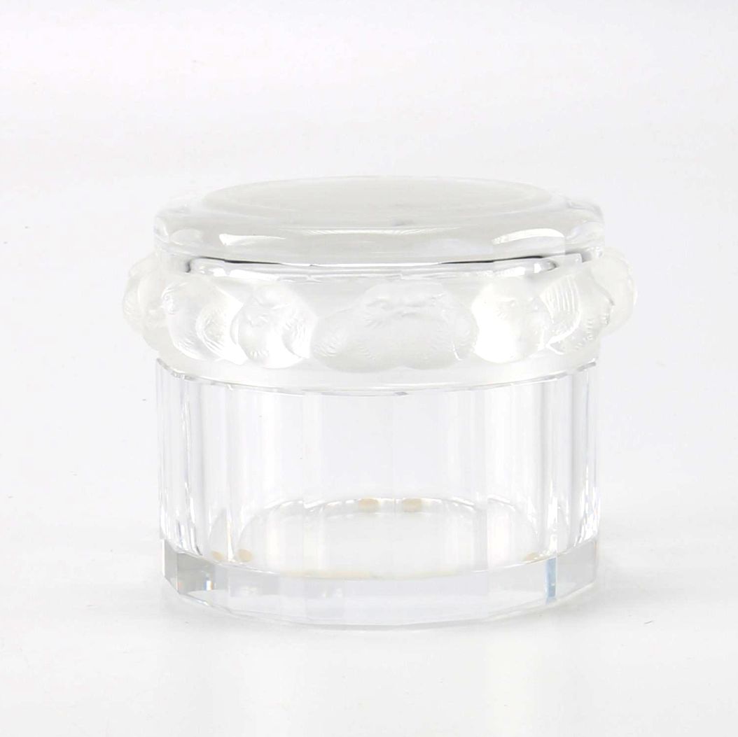 Lalique Crystal Jar With Birds