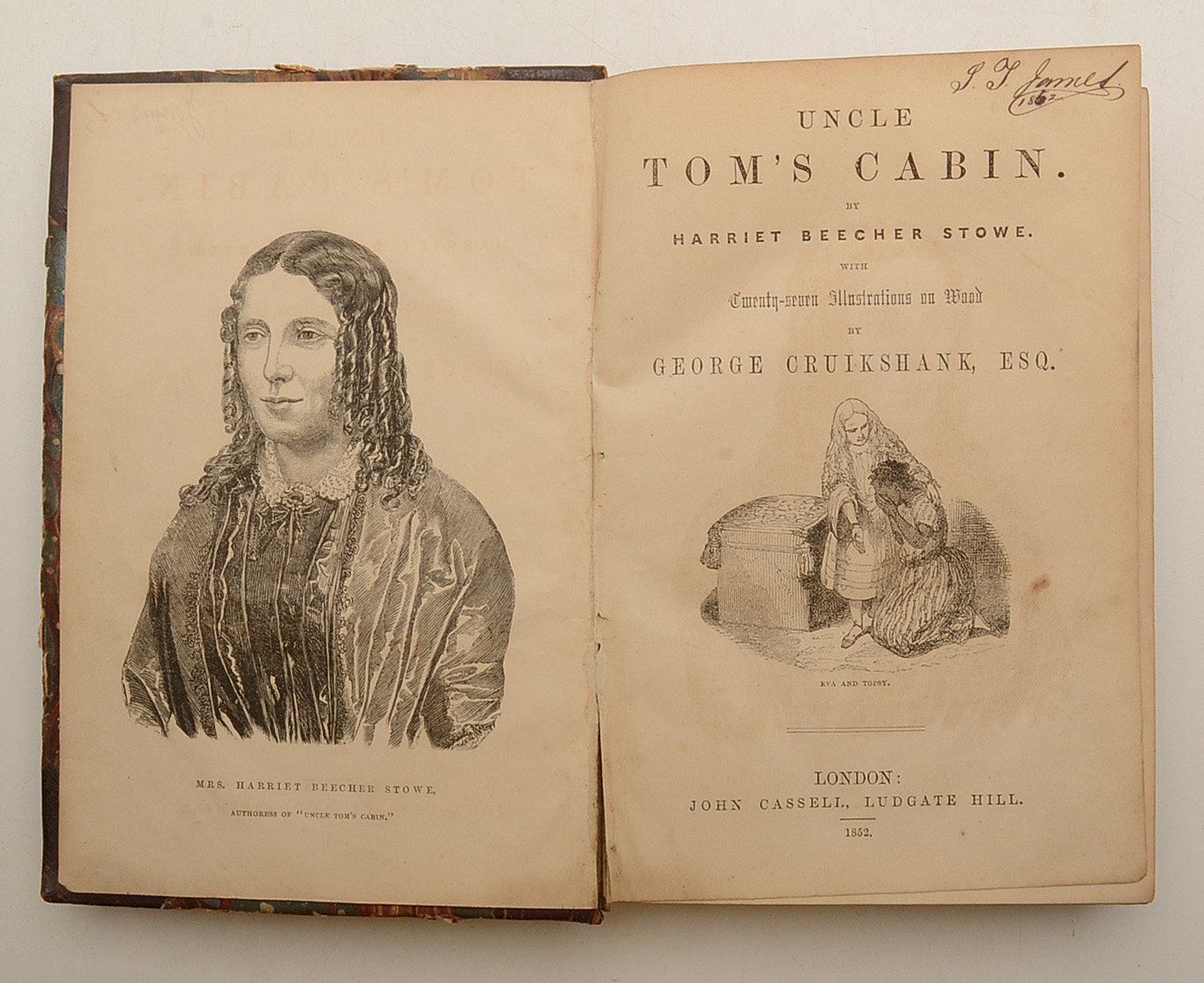 1852 First British Edition of "Uncle Tom's Cabin"