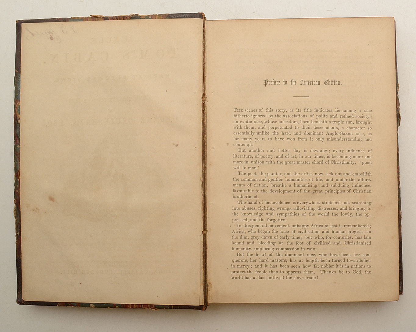 1852 First British Edition of "Uncle Tom's Cabin"