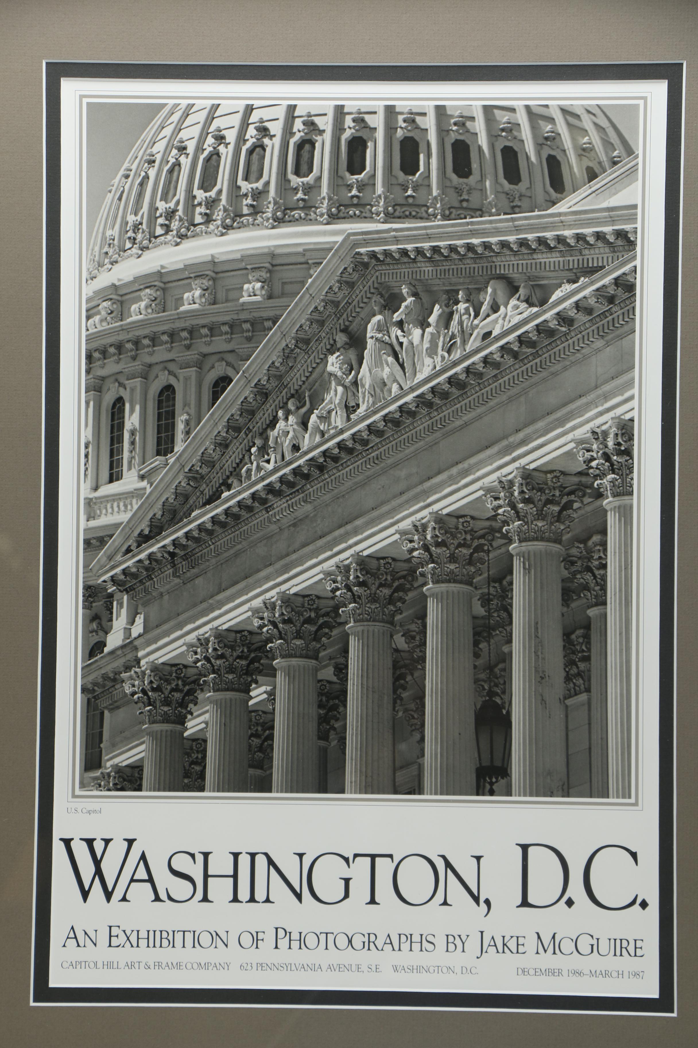 1986 Jake McGuire Washington D.C. Photography Exhibition Poster