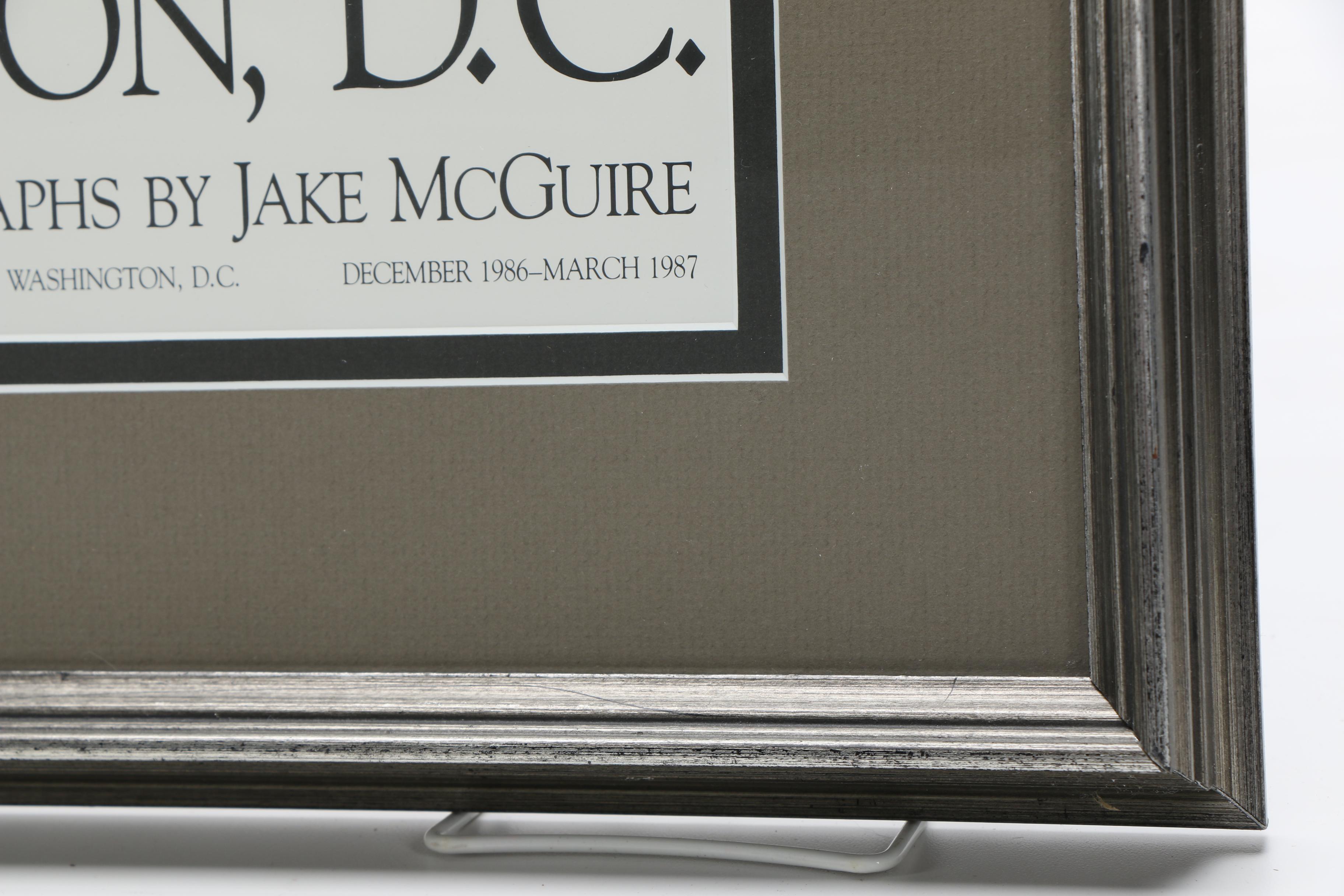 1986 Jake McGuire Washington D.C. Photography Exhibition Poster