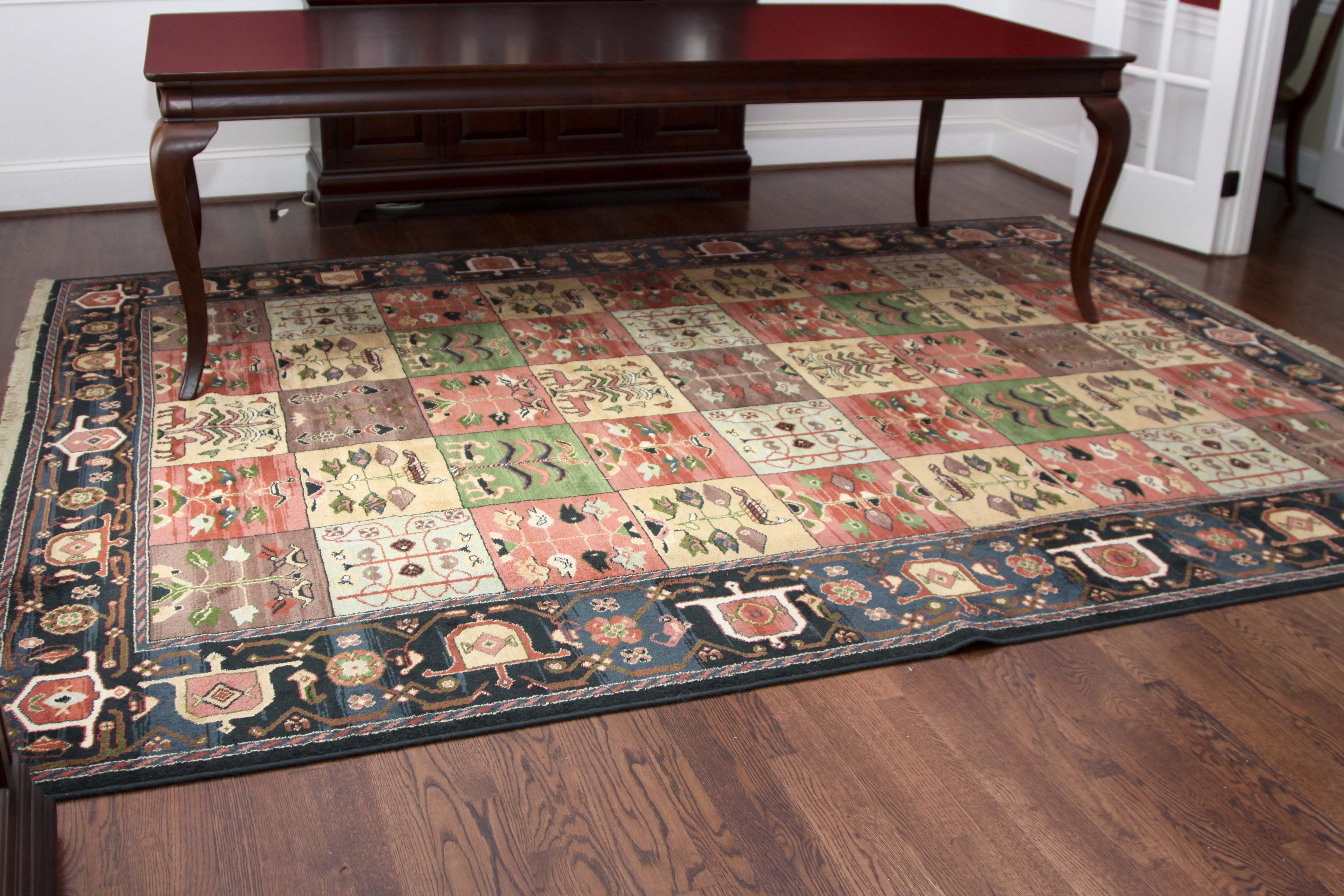 Machine Woven Karastan "Village Garden" Chahar Mahal Area Rug