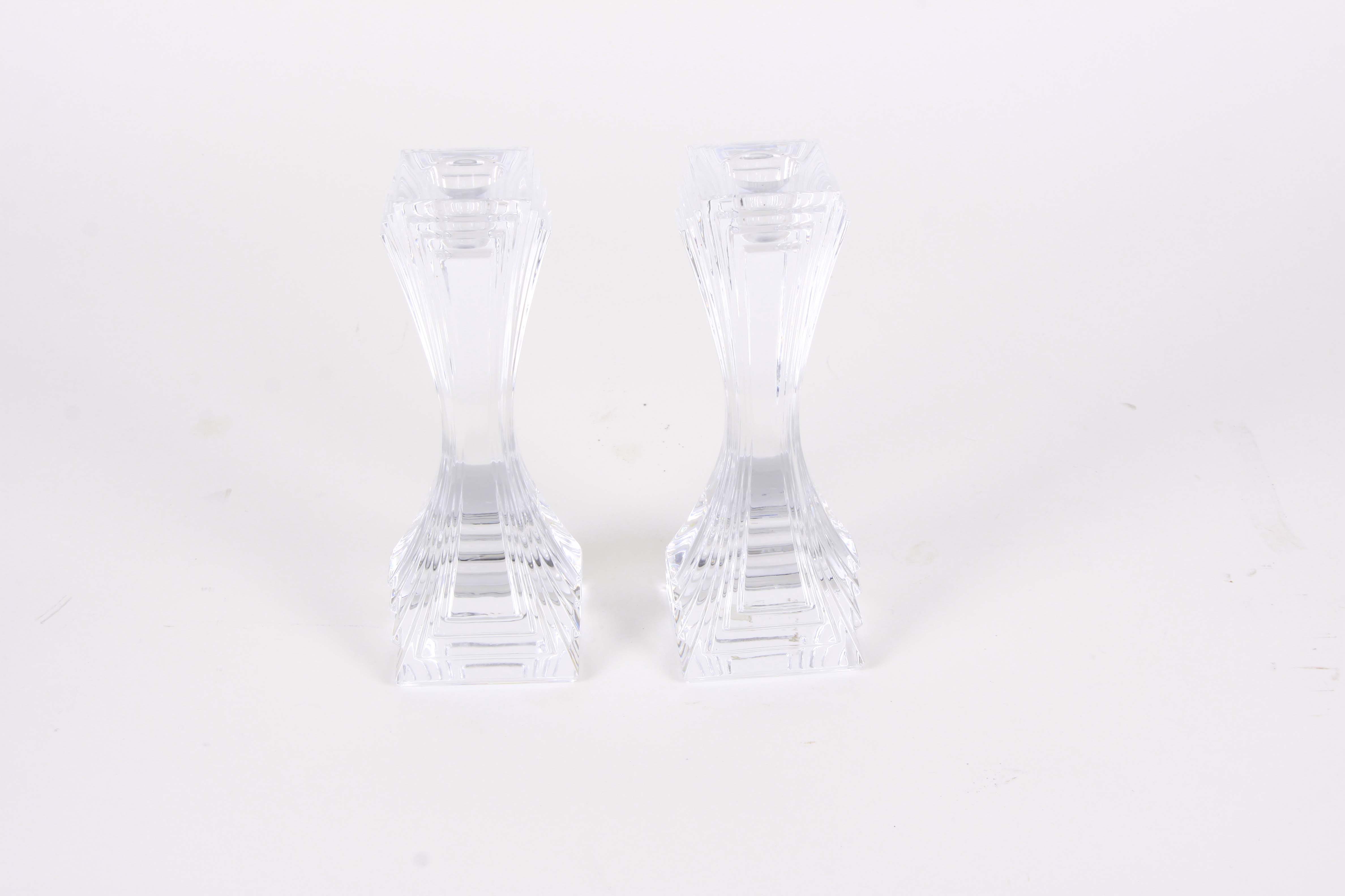 Glass  Candle Holder Group