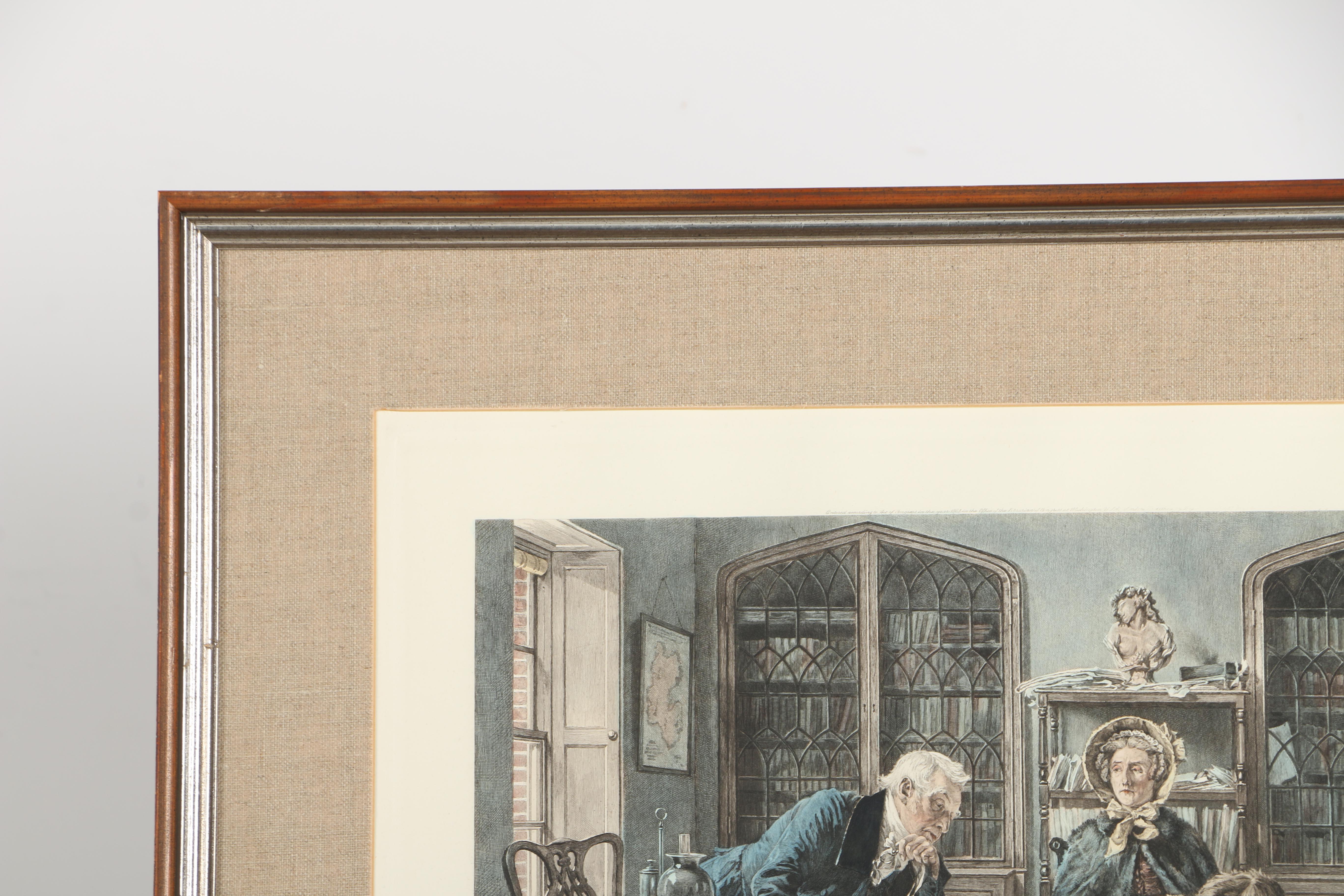 James Dobie Hand-Colored Etching After Walter Dendy Sadler's "The Right Of Way"