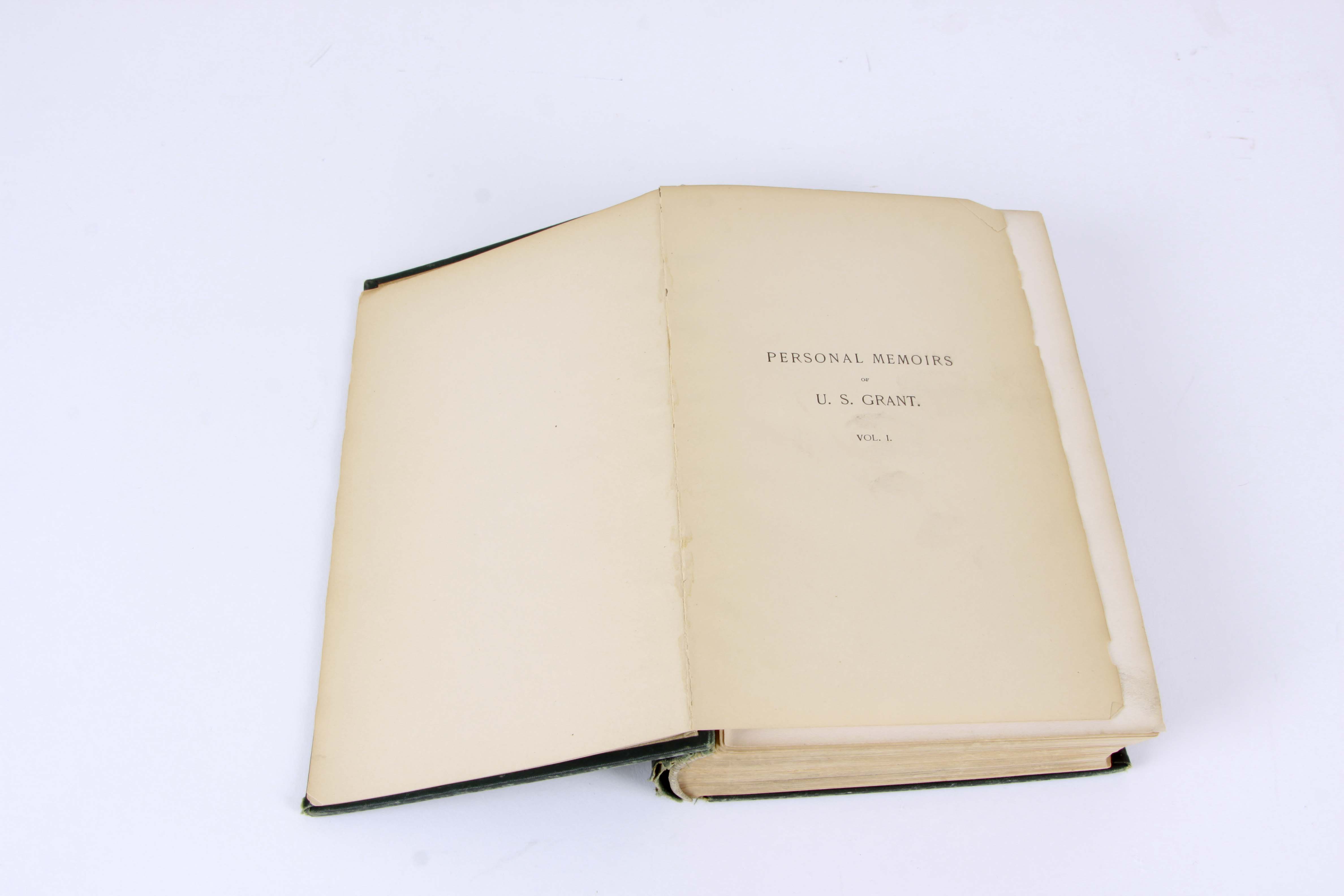 Antique "Personal Memoirs of U.S. Grant" Vol. I and II