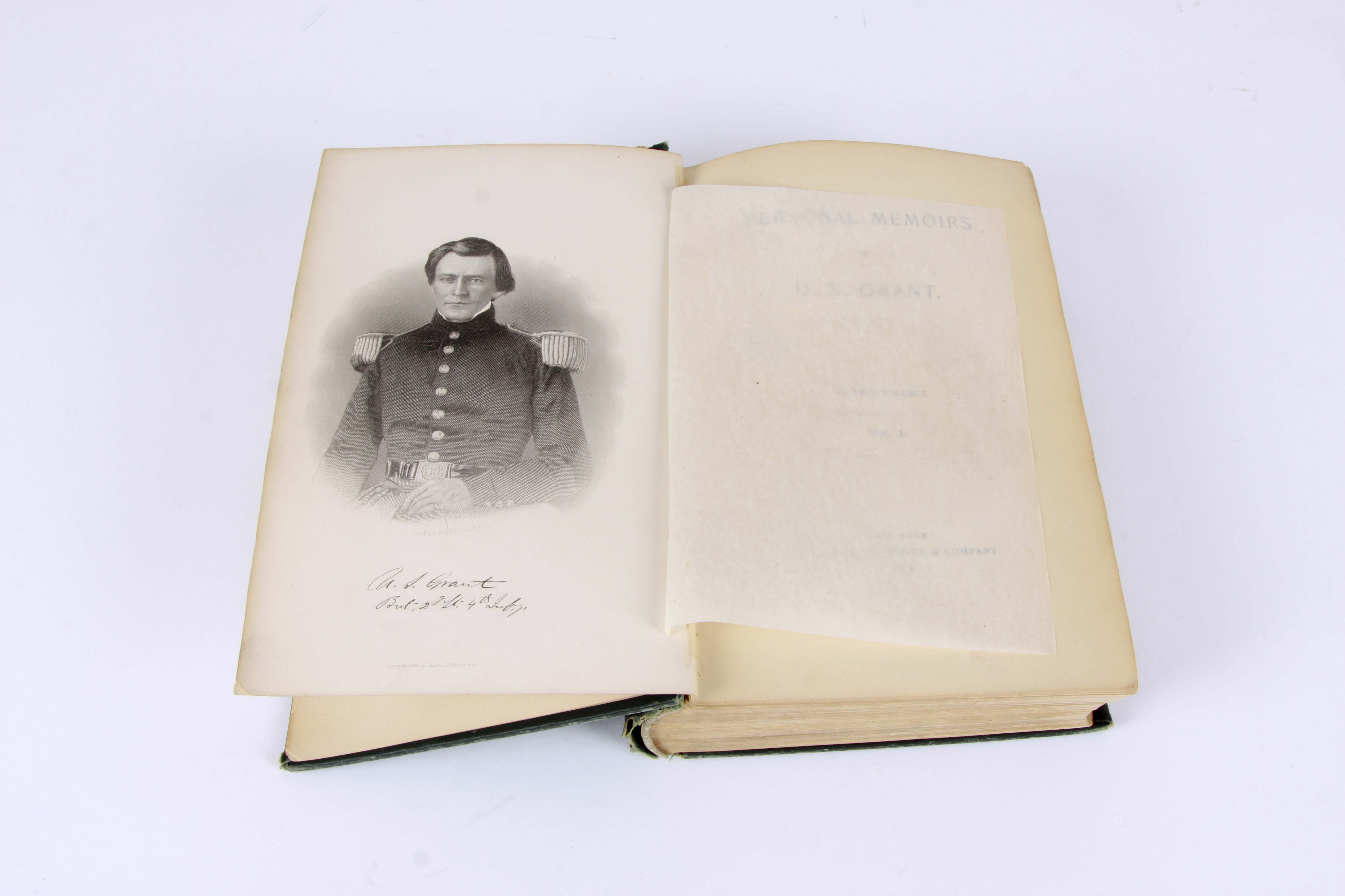 Antique "Personal Memoirs of U.S. Grant" Vol. I and II