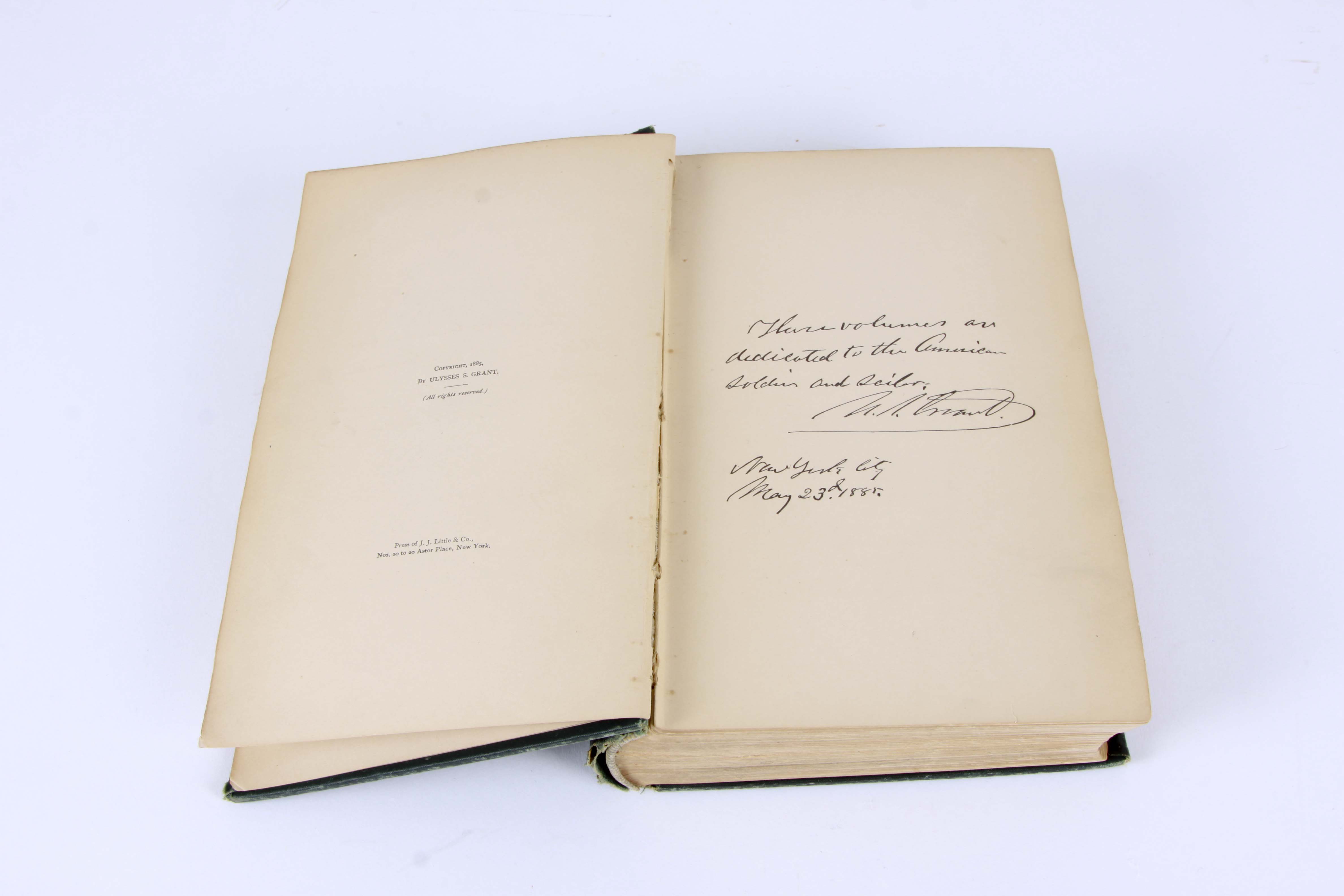 Antique "Personal Memoirs of U.S. Grant" Vol. I and II