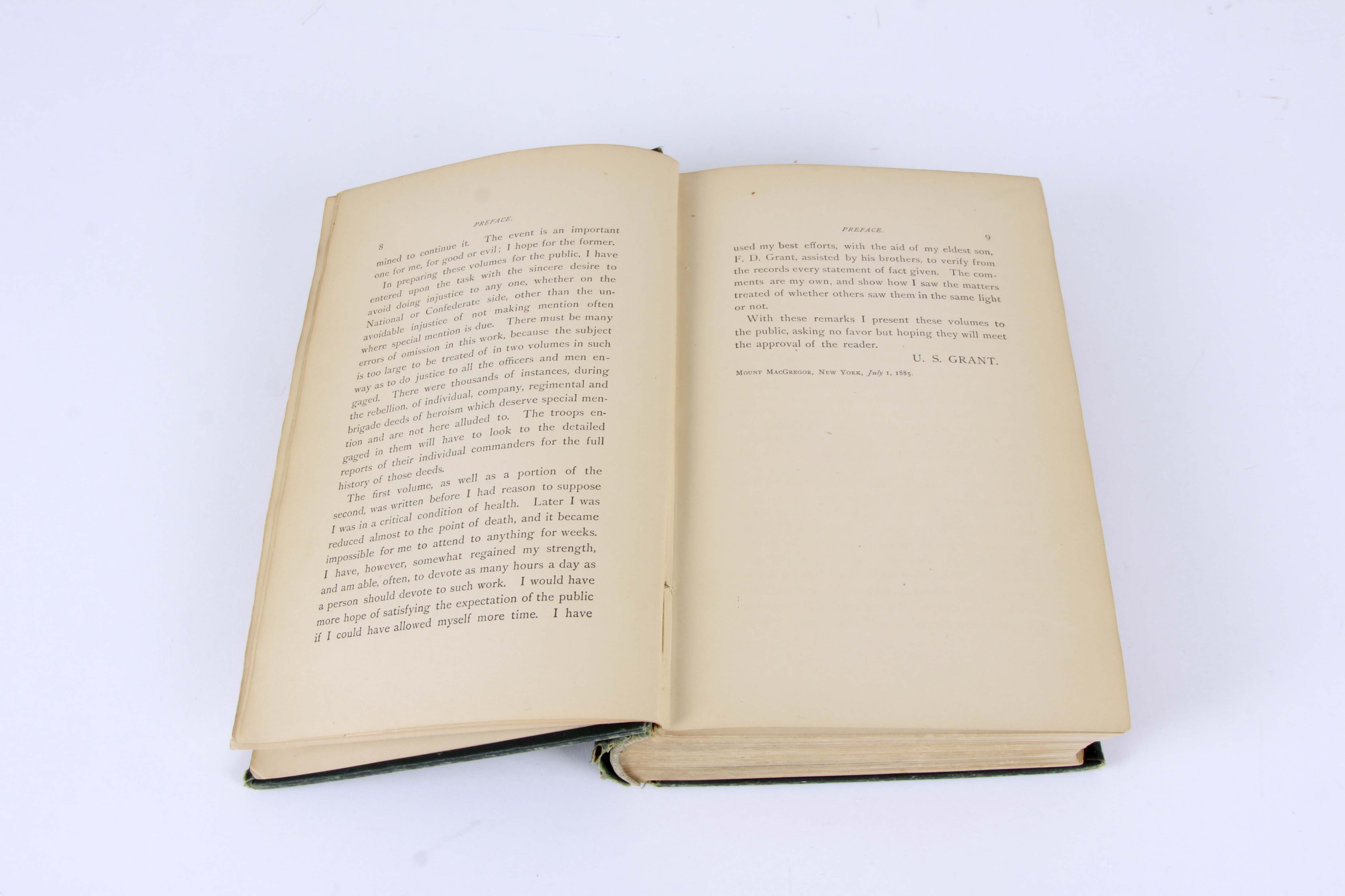Antique "Personal Memoirs of U.S. Grant" Vol. I and II